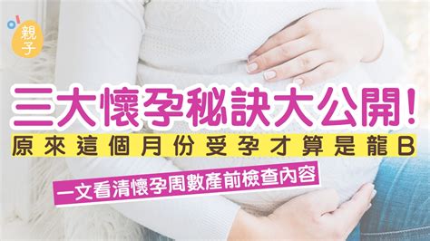 生龍寶寶|生龍B攻略｜一文看清懷孕檢查 這月份受孕才算是龍